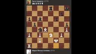 Miguel Illescas Cordoba vs Garry Kasparov  World Cup  Spain 1989 [upl. by Epifano]