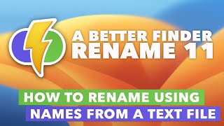 How to rename using names from a spreadsheet or a text file [upl. by Waneta442]