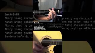 Sirena  Gloc 9 ft Ebe Dancel  Easy Guitar Chords Tutorial For Beginners guitarlessons [upl. by Perce]