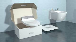 Duravit  SensoWash® e Dusch WC Installation  Montage Anleitung [upl. by Blight]