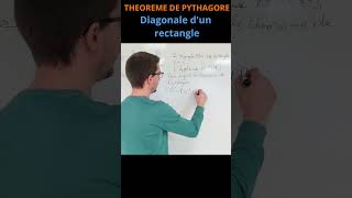 THÉORÈME DE PYTHAGORE  Calculer la diagonale dun rectangle [upl. by Treulich963]