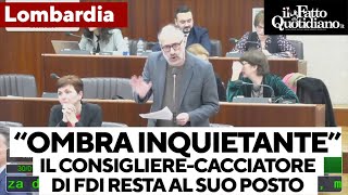 Il consiglierecacciatore FdI denunciato dai carabinieri resta al suo posto dimissioni respinte [upl. by Keryt]