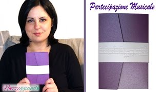 MUSICA – Partecipazioni di nozze fai da te  Tutorial matrimonio  Nozzeggiando [upl. by Luapnoj]