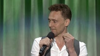 Tom Hiddleston singing The Bare Necessitiesquot at D23 [upl. by Liw]