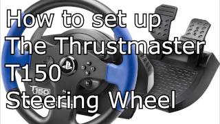 Thrustmaster T150 setup for city car driving gta5 dirt project cars etc [upl. by Ekoorb]