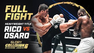 RICOS RETURN TO GLORY Rico Verhoeven vs Tariq Osaro Heavyweight Title Bout  Full Fight [upl. by Raama]