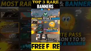 OMG 😳 TOP 3 MOST RARE OLD BANNER IN FREE FIRE🔥 shorts freefire garena freefirefacts [upl. by Capello]