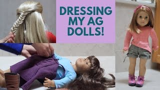 Dressing my American Girl Dolls [upl. by Dinnage]