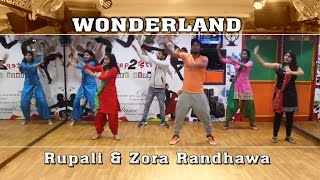 Wonderland Dance Performance  Basic Bhangra Steps [upl. by Yntirb]