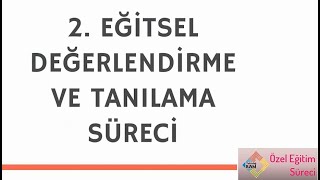 Özel Eğitim  Eğitsel Değerlendirme ve Tanılama Süreci 24 [upl. by Astrix]