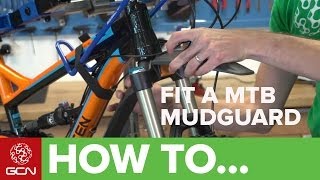 How To Fit A Mountain Bike Mudguard  Fit An SKS Shockboard [upl. by Eleirbag]