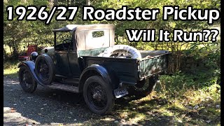 1928 Ford Model A Roadster Pickup Barn Find Will It Run [upl. by Llesirg]