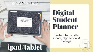 Best Digital Student Planner  Digital Planner for College Student Planner 20232024 [upl. by Sophey]