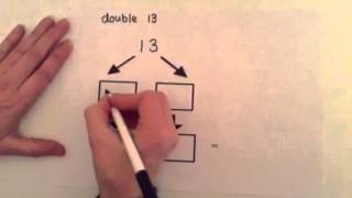 Doubling a 2 digit number using partitioning [upl. by Fee982]