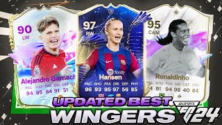 UPDATED⚡️TOP 10 BEST WINGERS IN EA FC 24 ULTIMATE TEAM [upl. by Ilrak702]