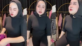 Jualan Online Hijab Style Try On Satu Set Outfit Sonia Terbaru [upl. by Refinney]