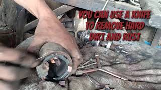 How to repair a multicab starter with carbon brush issue [upl. by Benyamin]