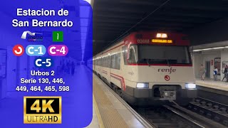 Circulaciones por la Estación de San Bernardo  Metro de Sevilla y Cercanías Sevilla [upl. by Acirretal]