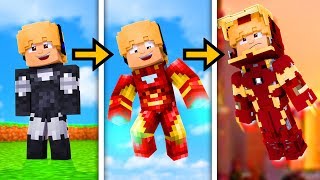 A EVOLUÃ‡ÃƒO DAS ARMADURAS DO HOMEM DE FERRO NO MINECRAFT [upl. by Noiro]