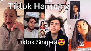 Tiktok Harmony Compilation  Tiktok Golden Voices Compilation  Tiktok Harmony Singing Compilation [upl. by Jonell]