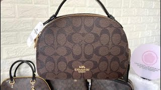 Coach Serena Satchel In Signature Canvas in ImBrownBlack by springflingmnlph [upl. by Cordova]