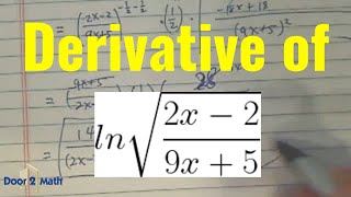 HARD DERIVATIVE EXAMPLE  Chain Rule  Calculus [upl. by Aun]