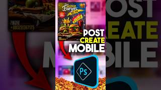 Create A Restaurant Poster In Mobile Photoshop  shorts photoshop mobile poster mdkh [upl. by Auqenehs]