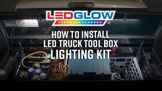 Installation  LEDGlow 2pc White Truck Tool Box Lights [upl. by Eisso]