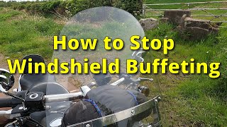 how to reduce wind shield buffeting [upl. by Nohtanhoj]