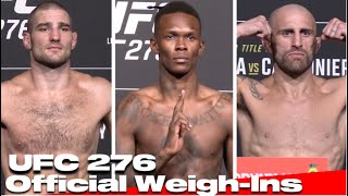 UFC 276 Official WeighIns Israel Adesanya vs Jared Cannonier [upl. by Alda]