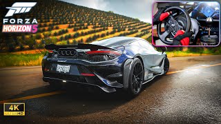 RAW POWER McLaren 765LT Forza Horizon 5  Thrustmaster T300 GT  TH8A Gameplay [upl. by Glinys687]