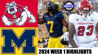 9 Michigan vs Fresno State  Full Game Highlights  2024 College Football Highlights [upl. by Dnalon]