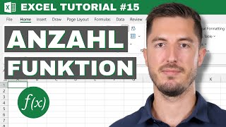 Grundlegende Excel Funktionen  Die ANZAHL Funktion erklärt  Excel Tutorial 15 [upl. by Norga]