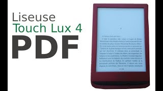 Lecture de PDF sur liseuse Touch Lux 4 [upl. by Alleunamme]