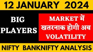 NIFTY PREDICTION FOR TOMORROW amp BANKNIFTY ANALYSIS FOR 12 JAN 2024  MARKET ANALYSIS FOR TOMORROW [upl. by Iem]