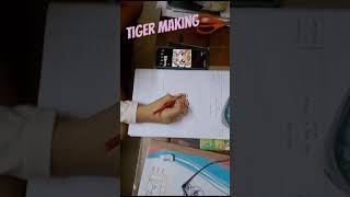 Tiger making tigermaking drwaing subscribe youtubeshort [upl. by Tonkin]