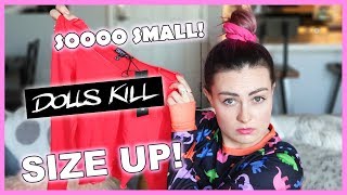 I Tried Online Shopping at Dolls Kill Without Help or Sight try on haul [upl. by Ralleigh206]