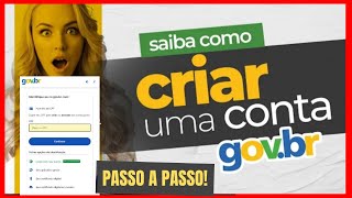 COMO CRIAR UMA CONTA GOVBR PASSO A PASSO [upl. by Berriman]