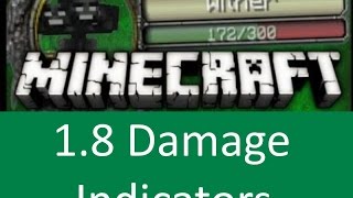 DAMAGE INDICATORS MOD  MINECRAFT 18 MOD SHOWCASE [upl. by Raina]