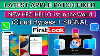 🔥BIG UPDATE HFZ iHELLO Fixed After New Apple Patch  iCloud Bypass With Sim WindowsMac Coming Soon [upl. by Tigges43]