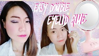 Easy Eye Makeup Tutorial For Hooded Eyes  How To Use Double Eyelids Glue [upl. by Iew]