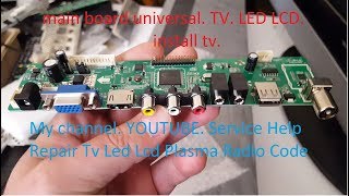 main board universal TV LED LCD install main board universal tv lcd 42 inch [upl. by Ignacio]