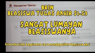 CARA MENDAPATKAN BEASISWA BARISTABRIN [upl. by Vivl]