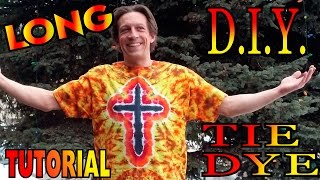 DIY Fire Cross Tie Dye Shirt Long Tutorial [upl. by Bergess432]