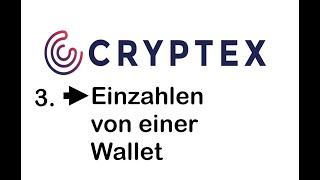 Cryptex Registrieren Einzahlen mit Wallet und Buchen eines defi hybridcontract [upl. by Cruce]