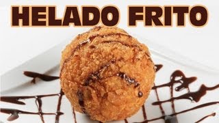 Receta muy fácil para hacer HELADO FRITO en casa en pocos minutos  Recetas de postres [upl. by Musette617]