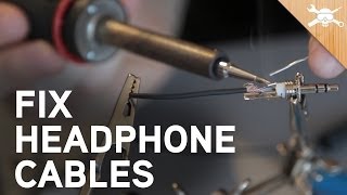 How to Fix Broken Headphone Cables [upl. by Lasala]