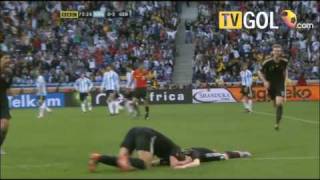 Germany vs Argentina 3rd July 2010 40 Highlights english commentator [upl. by Otit187]