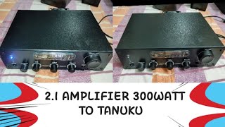 21 AMPLIFIER 300WATT RMS TO TANUKU COSTUMER HOME THEATERS HampS AUDIO [upl. by Euqinimod]