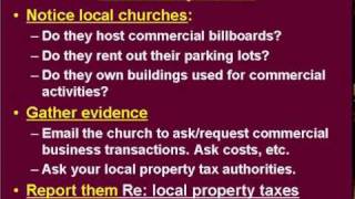 Help Make Churches Pay Taxes You can help [upl. by Peedsaj475]